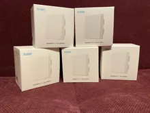 Aqara-Interruptor de luz inteligente para el hogar, switch de triple botón con control remoto inalambrico, clave, cable de fuego neutro y conectividad ZiGBee con aplicación Smart home para Mijia
