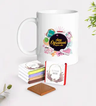 

Personalized Class Teacher White Mug and Chocolate Gift Seti-15