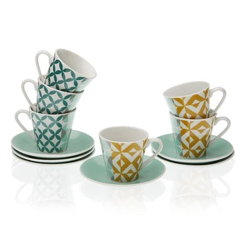 

Piece Coffee Cup Set Porcelain (6 Pieces)