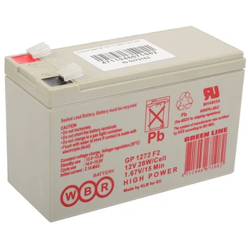 

Battery 12v 7.2ah WBR gp1272 F2 (28W) (Terminal 7mm.)