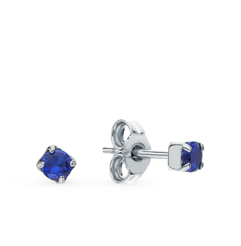 

Silver earrings with spinel sunlight sample 925