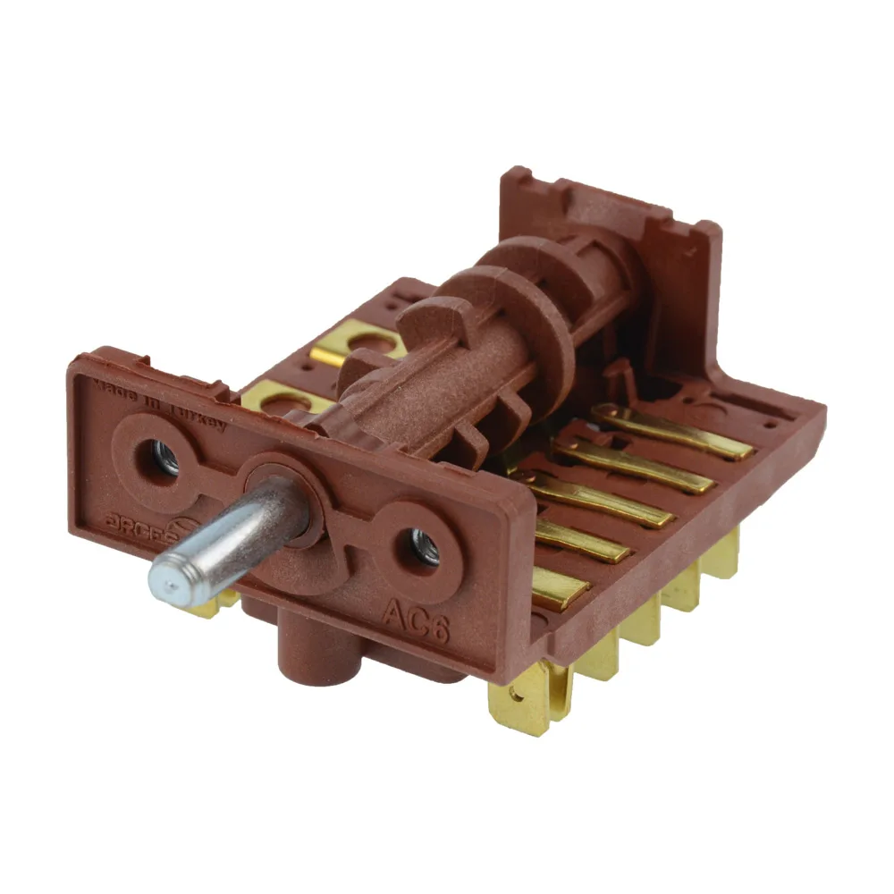 Поворотный переключатель для духовки 6 ходовой металлический вал Argeson AC6| |