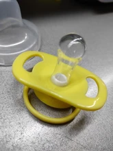 Chupete de diseño de animales de dibujos animados para bebé, mordedor de seguridad de grado alimenticio de silicona, accesorios para recién nacido