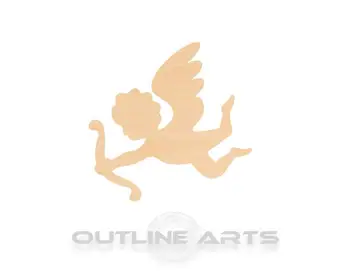 

10 pieces Cupid Laser Cut Wood Shape Craft Supply