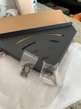 Triangle Shelf Shelves-Corner Shower-Tray Wall-Shelving Bathroom Black Aluminum Hanging