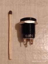 Switch Led-Light Car-Engine-Pc Push-Button Momentary Metal Black Waterproof Latching