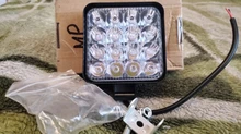 OKEEN-barra de luz led antiniebla para coche, luz de trabajo para 4x4, SUV, Tractor, camión, 48W, 16led, 12V, 24V