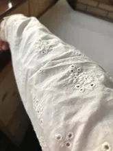 Shirt Blouse Embroidery Beige Collar Ruffles Japanese-Style Boutique Hollow-Out Cotton