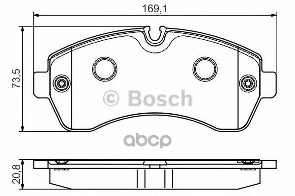 Колодки Тормозные Дисковые 0986495107 Bosch арт. 0986495107
