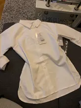 Gooporson-Camiseta holgada coreana para niñas pequeñas, conjunto de blusa de dos piezas, Camisetas largas blancas, disfraz de otoño