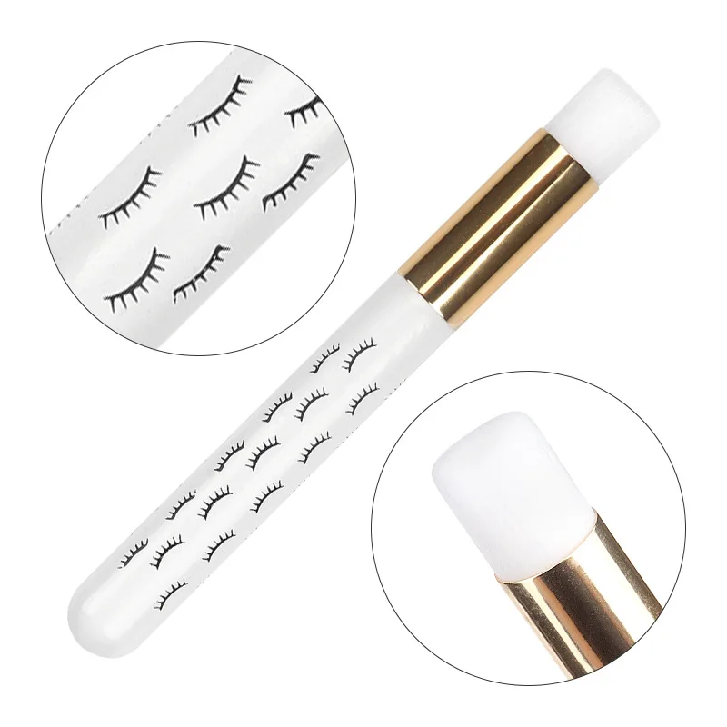 5 teile/satz weiche Wimpern verlängerung Reinigungs bürsten Augenbrauen Nase Komedonen saubere Bürste Wimpern Shampoo Make-up Pinsel Werkzeuge – Detail 10