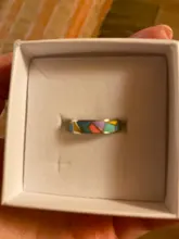 Bamoer-Anillos abiertos para dedos de mujer, de Plata de Ley 925 geométrica, esmalte colorido, banda ancha, anillo de tamaño libre, joyería BSR126