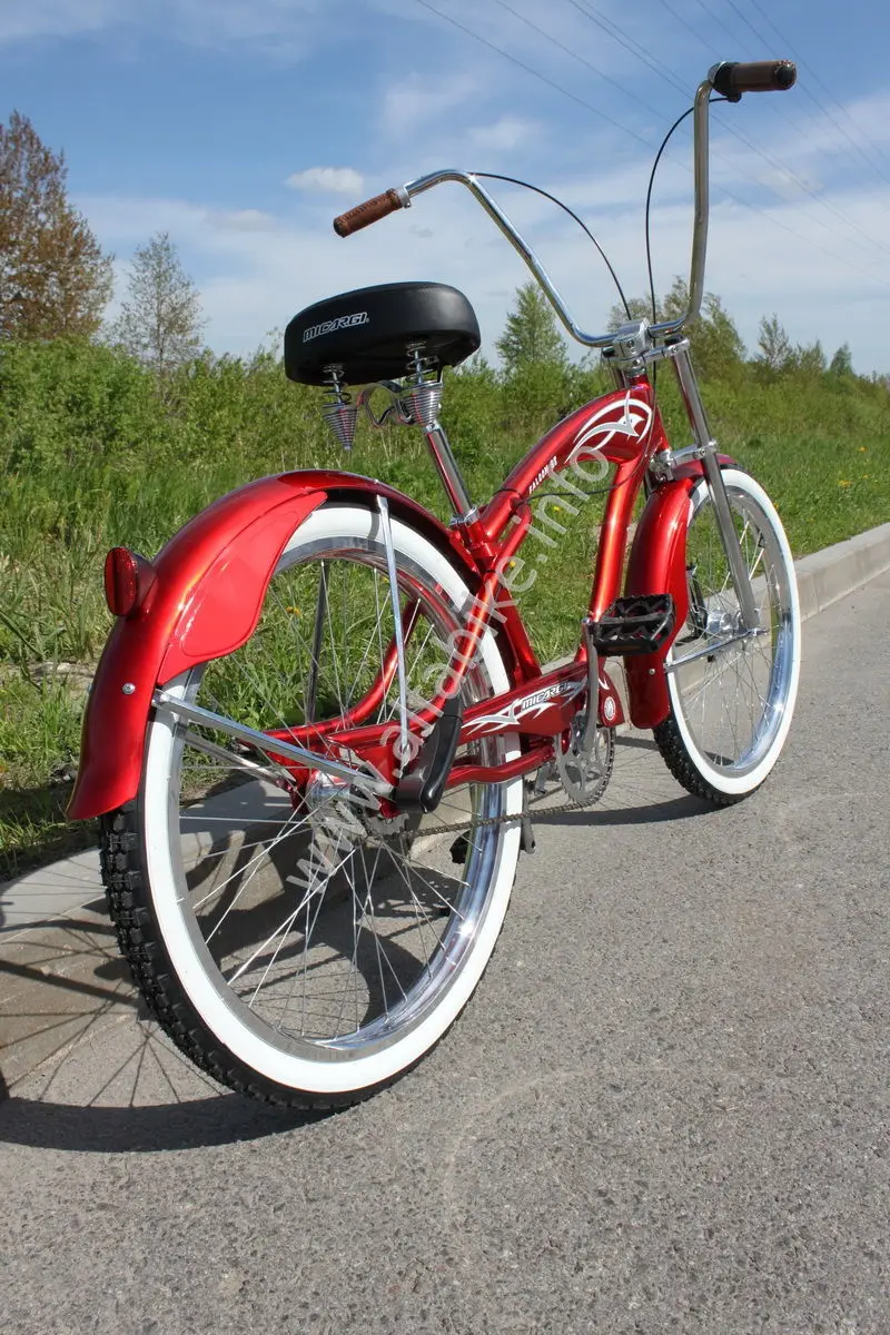 Велочоппер Micargi Bicycles Falcon GT Burgundy 3 speed