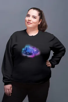 

Angemiel Wear Dreams Castle Black Women Sweatshirt