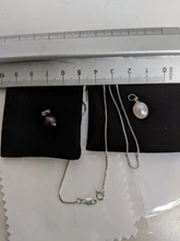 925-Sterling-Silver Necklace Pendants Jewelry Freshwater Pearl Wholesale Genuine Small-Size