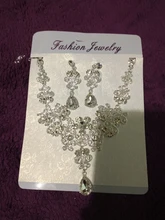 Earring Necklace Jewelry-Sets Tiara Crown Bride Wedding-Bridal Women Fashion Crystal