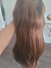 Pelucas de cabello humano brasileño Remy, pelo con parte en U ombré, Rubio degradado liso, medio abierto, color negro, 180%