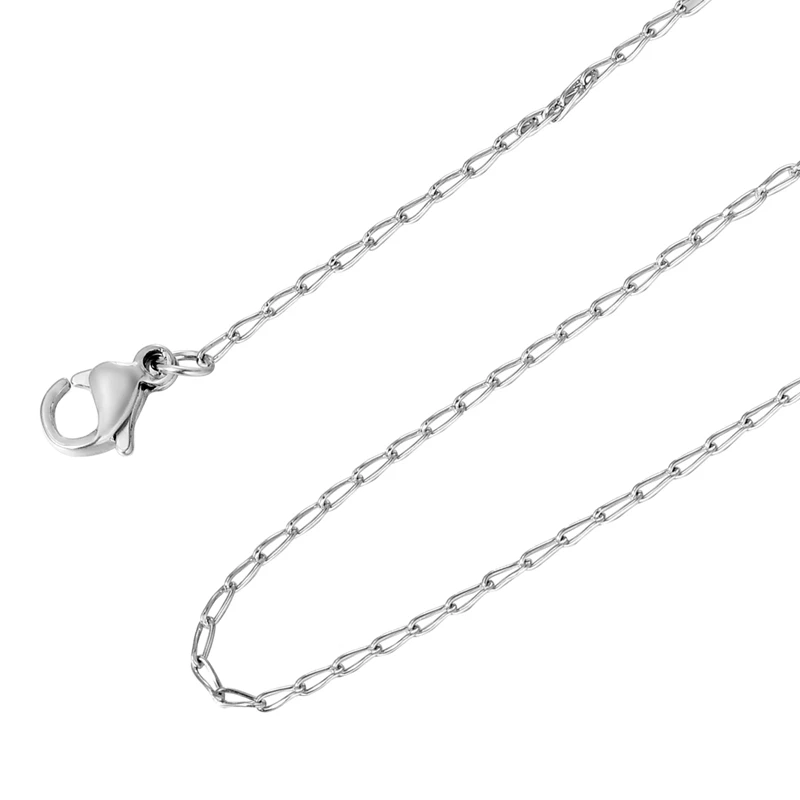 stainless steel chain collier chocker long necklace Chain Necklace With