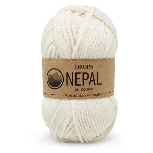 0100 Молочный Пряжа DROPS «Nepal» - Цвет: 0100 Молочный
