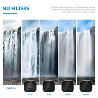 NEEWER 4 Pack Lens Filter ND Filter Kit Compatible with GoPro Hero 12 11 10 9, HD Optical Glass/Aviation Aluminum Golden Frame 2