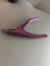 Cortaúñas de decoración de uñas profesional, cortador de bordes de puntas postizas de tipo U, manicura colorida, herramientas de arte de uñas de acero inoxidable