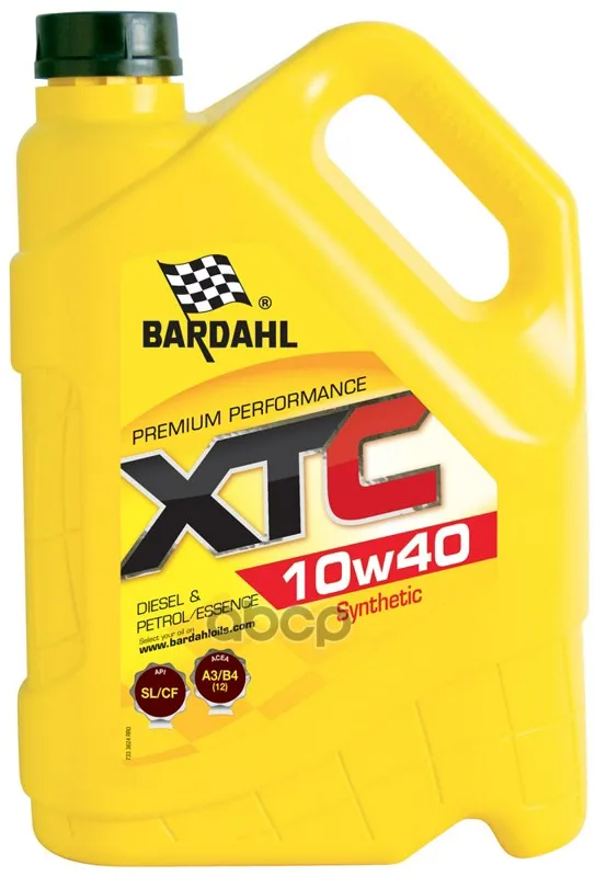 Bardahl 10w40 Xtc Sl/Cf 5l(Полусинт. Моторное Масло