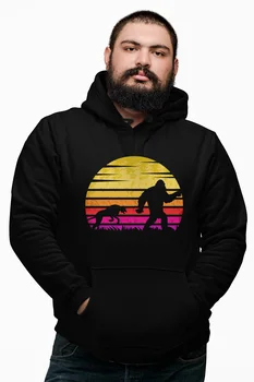 

Angemiel Wear Jaguar And Gorilla Black Male Hooded Sweatshirt