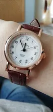 Relojes pequeños de cuero con nudo de bambú para mujer, pulsera de cuarzo con puntero azul, diseño Vintage