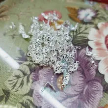 Lote de conectores de cadena de bolas Calotte de 4x7mm, componentes de conectores para joyería DIY, 100 unids/lote