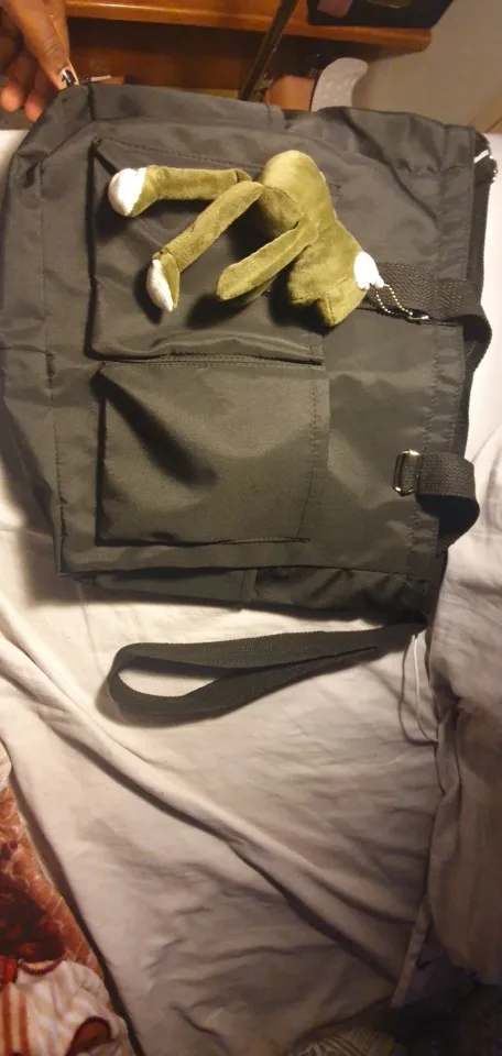 Canvas Shoulder Bag with Zipper photo review
