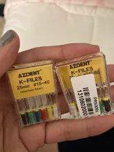 6 unids/pack AZDENT Dental uso de mano K-archivos 25mm Acero inoxidable endodoncia Canal de raíz los archivos dentista herramientas Dental instrumentos de laboratorio