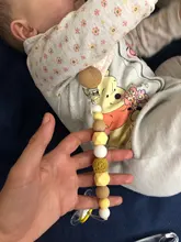 Clips de silicona para chupete de bebé, soporte de cuentas de dentición para chupete, mordedor de silicona, juguete colgante para chupete