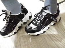 Chunky Sneakers Platform Lace-Up-Basket TUINANLE Female Women Breathable Mesh Femme Dad