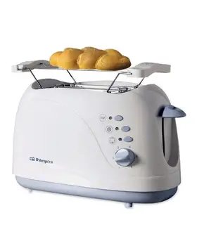 

Bread toaster ORBEGOZO TO-3010 - 750W - 2 top grooves-heats rolls-defrosting function-AUTO-
