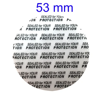 

100pcs 53mm Pressure Sensitive Seal Liner Self Adhesive Bottle Sealing Gasket