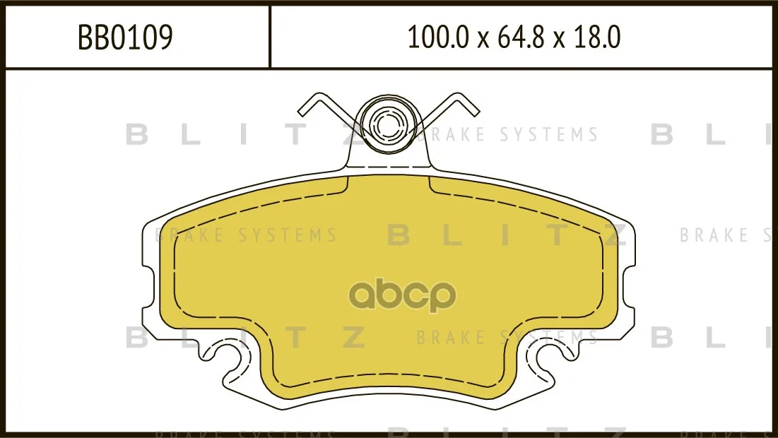 Disc Brake pads | Front Renault Megane/Logan 07-Peugeot 205/309 85-Renault Clio 98-Blitz. BB0109