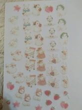 45 unids/pack de Fox zorro lindo y Hojas de arce de la etiqueta engomada de papel artesanías adhesivas palo etiqueta de la computadora portátil DIY decoración niños regalo de papelería