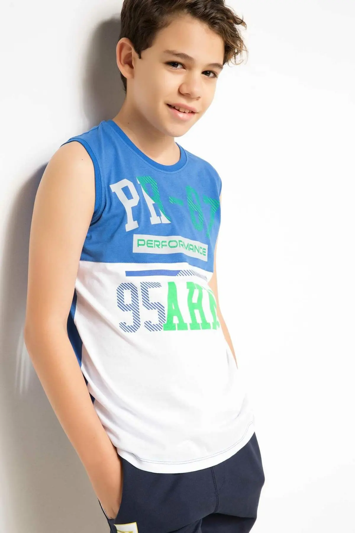 

DeFacto Boy Summer Sleeveless Top Tees Kids Mixed Color Cotton T-Shirts Boys Casual Athlete T-Shirts-H1018A617HS