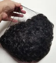 Corte Pixie-Peluca de cabello humano Afro rizado, hecha a máquina, corta, brasileña, Remy