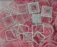 50 unids/pack de encaje blanco transparente caja Kawaii decoración pegatinas planificador Scrapbooking papelería japonesa diario pegatinas