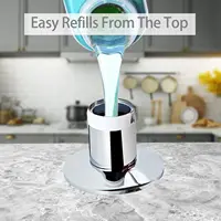 Samodra Black Liquid Soap Dispensers Brass Pump Head With 500ML PE Bottle Build in Dispenser soap For kitchen accessories 3