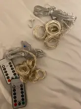 Wedding Garland Lamp Curtain Led-String-Lights Christmas-Decoration Remote-Control Bulb Outdoor