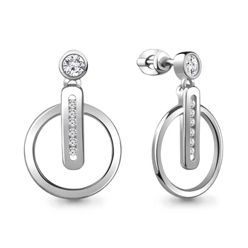 

AQUAMARINE stud with cubic, silver 925