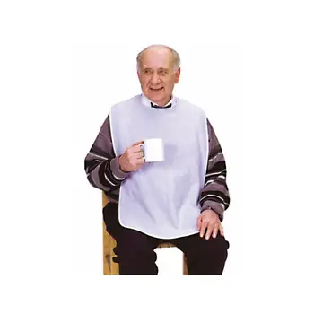 

SolucionesDiarias Bib Cloth for Adult with de polyeter Super Resistant Tissue Absorbent Waterproof Close Clip