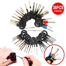 

38pcs Car Terminal Removal Tool Wire Plug Connector Extractor Puller Release Pin Extractor Kit For Car Plug Repair Tool