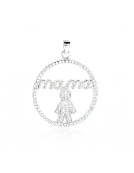 

Silver Pendant "mama" Child
