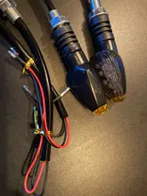 Intermitentes LED universales para motocicleta, indicador de luces intermitentes cortas, accesorios de Color ámbar, Uds.