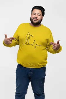

Angemiel Wear Heartbeat Yellow Men 'S Sweatshirt