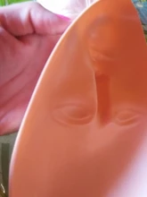 Cabeza de entrenamiento de tatuaje Facial 5D, maniquí de silicona para práctica de maquillaje permanente, tatuaje para labios y cejas, cabeza de muñeca para la piel