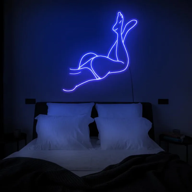 Custom Neon Sign Sexy Lady Body LED Neon Sign Female Led Neon Pub Decor Light for Home Bedroom Decor Bar Gym Party Decoration